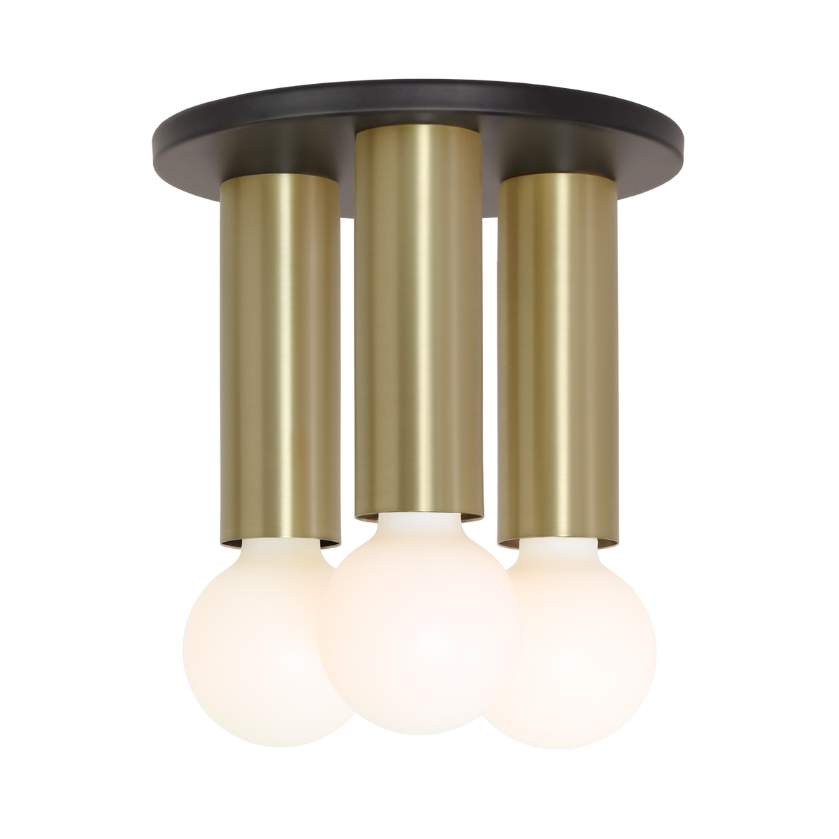 Fjord 3 Surface shown in Matte Black with Brass