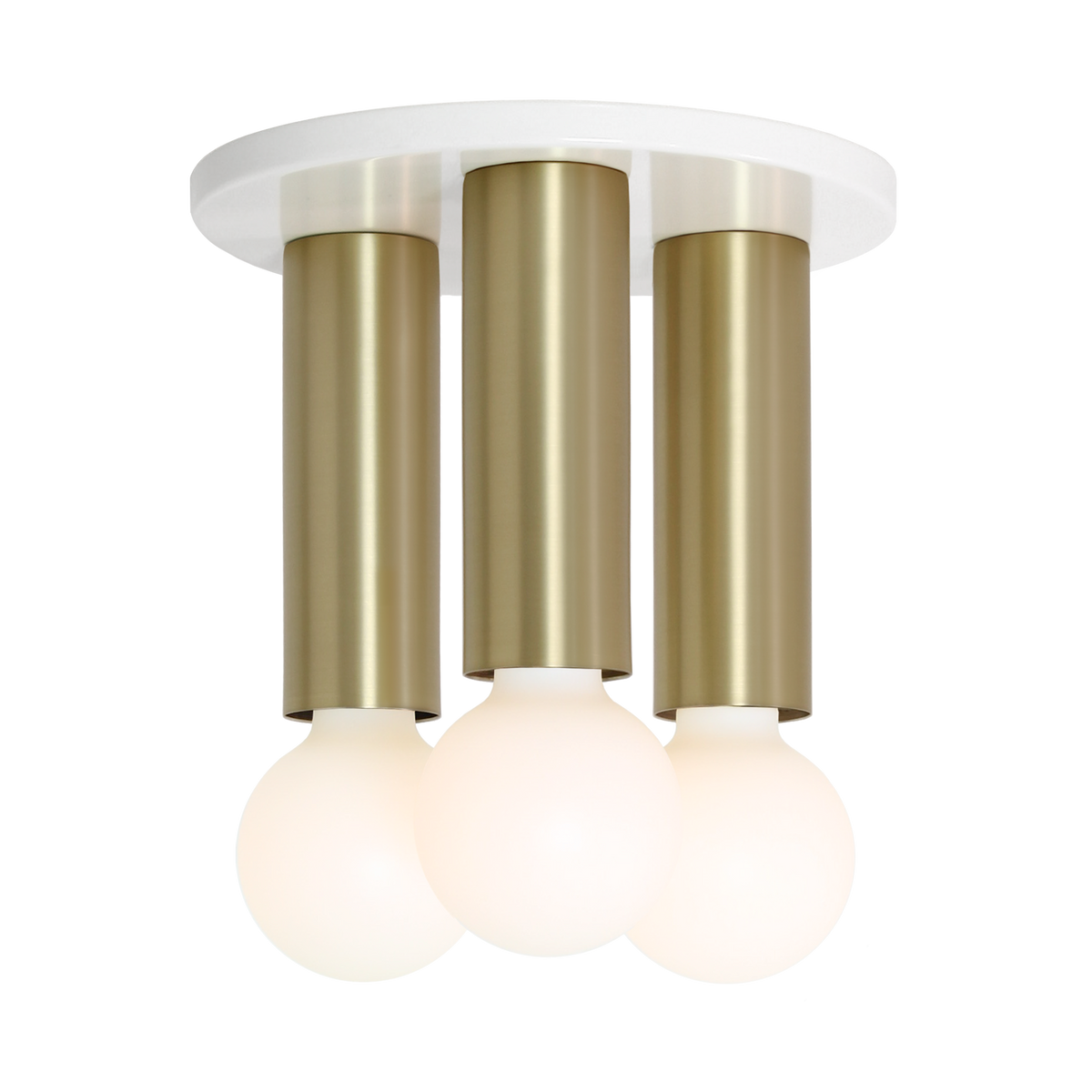 Fjord 3 Surface shown in White with Brass