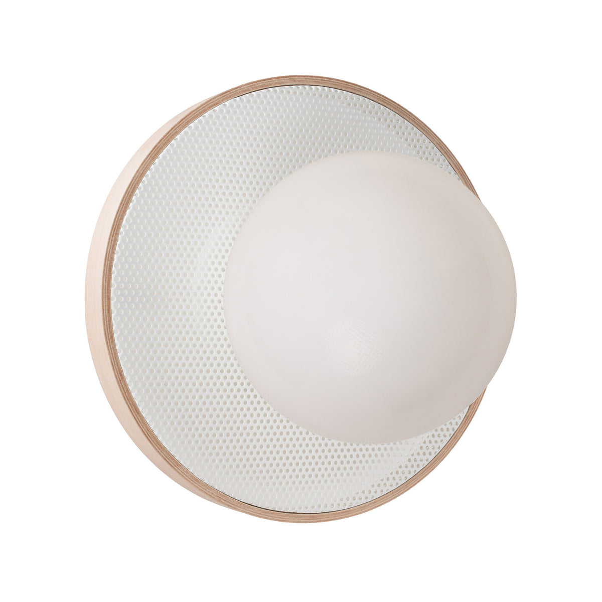 Otti 10" shown in White with Maple Wood Finish