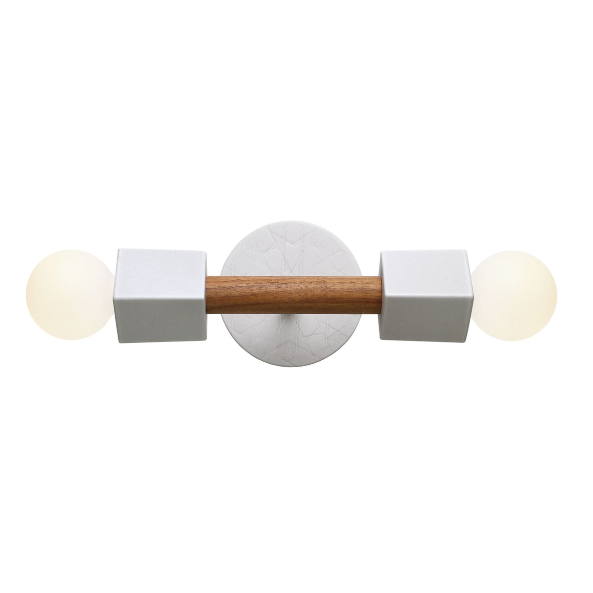 Stanton shown in Walnut with a Star canopy pattern in Brownstone White Ceramic