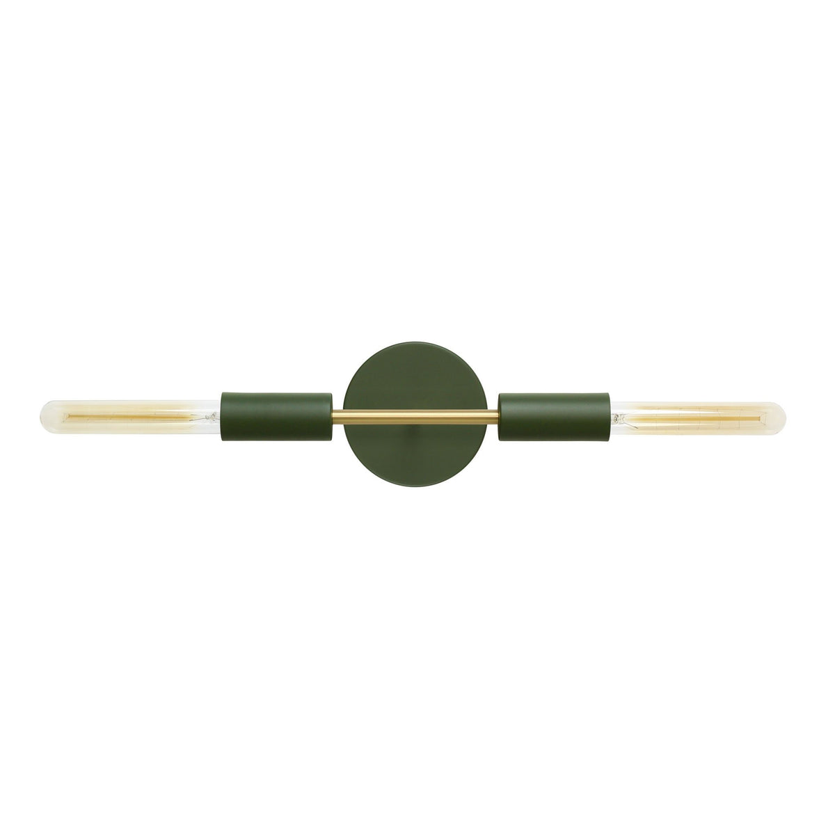 Venus Mini shown in Secret Garden Green with Brass