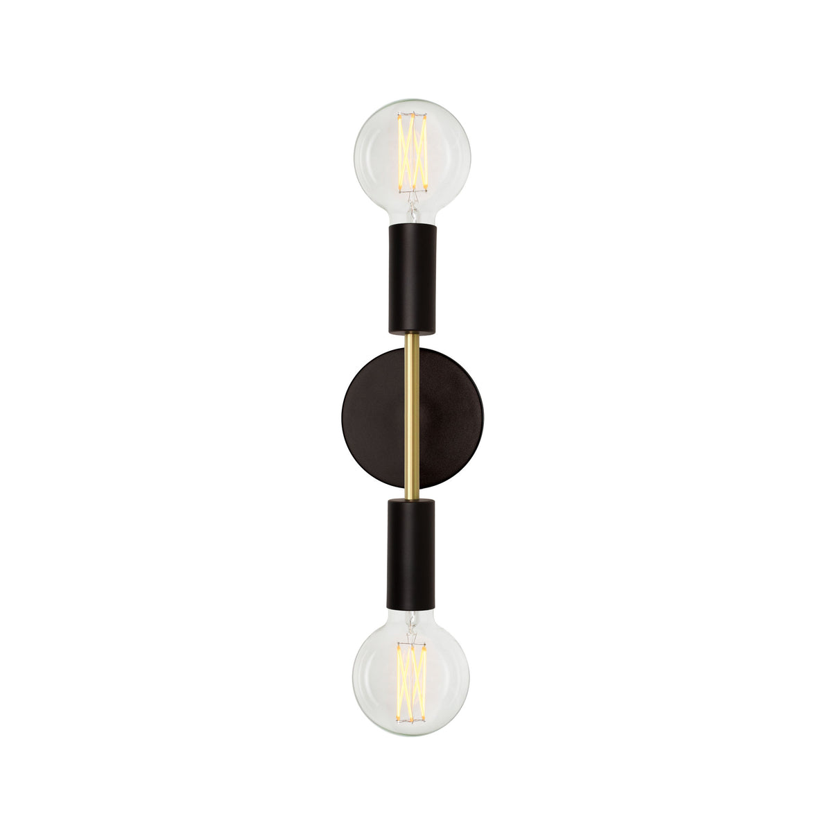 Venus Mini shown in Matte Black with Brass