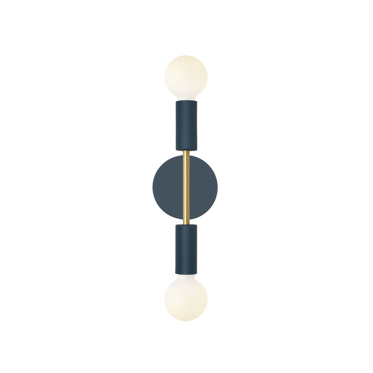 Venus Mini shown in Ocean Blue with Brass