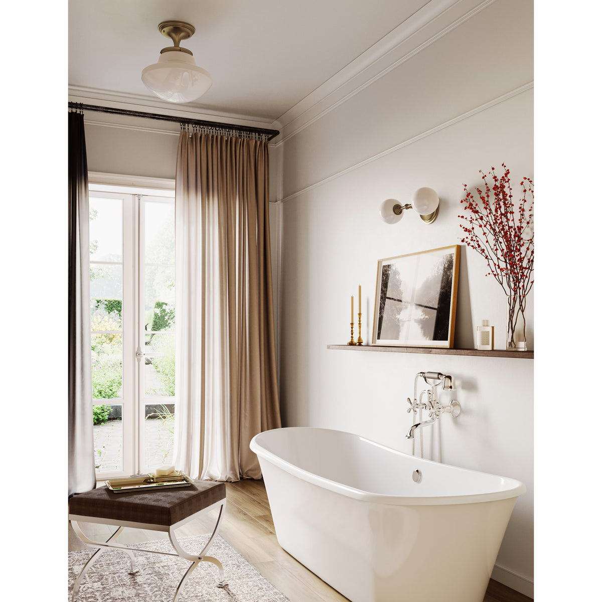Bijou Double shown in Brass