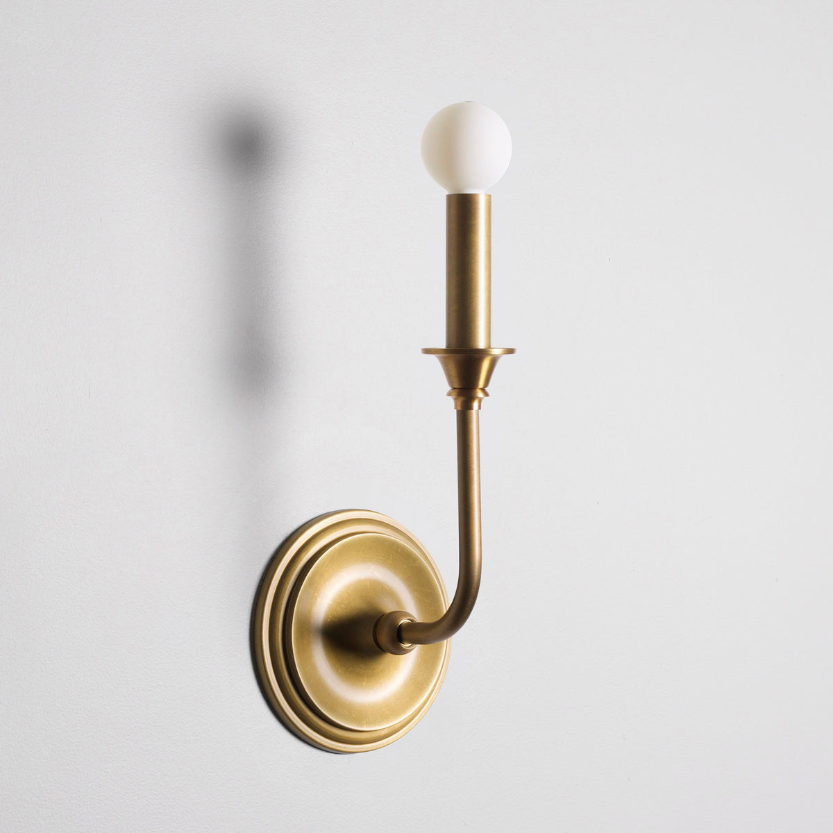 Bijou Candle shown in Heirloom Brass