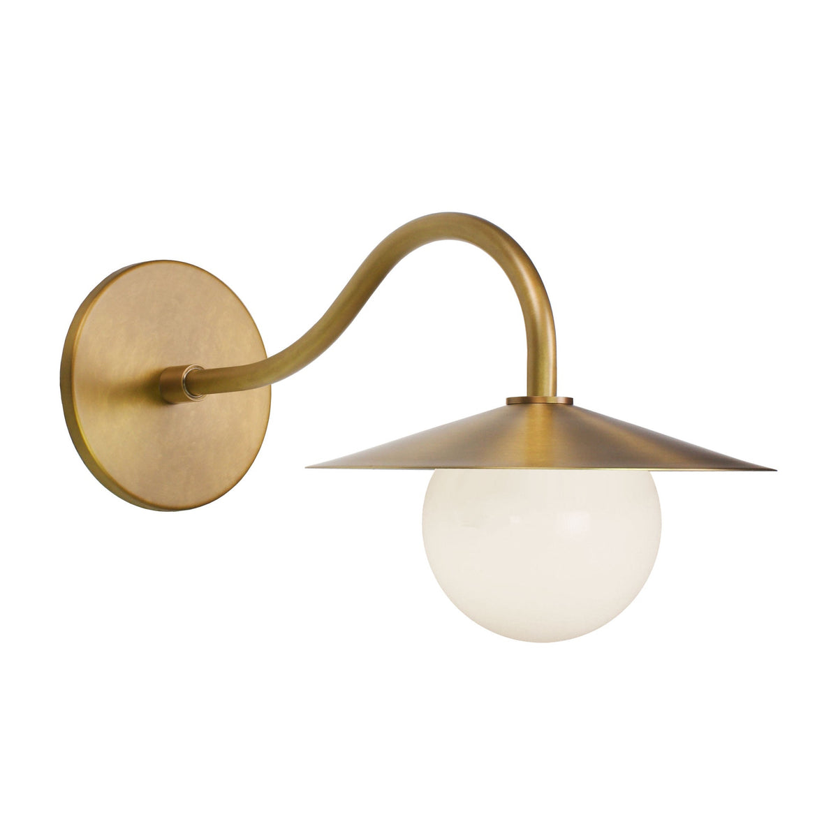 Marie Petite Sconce shown in Heirloom Brass