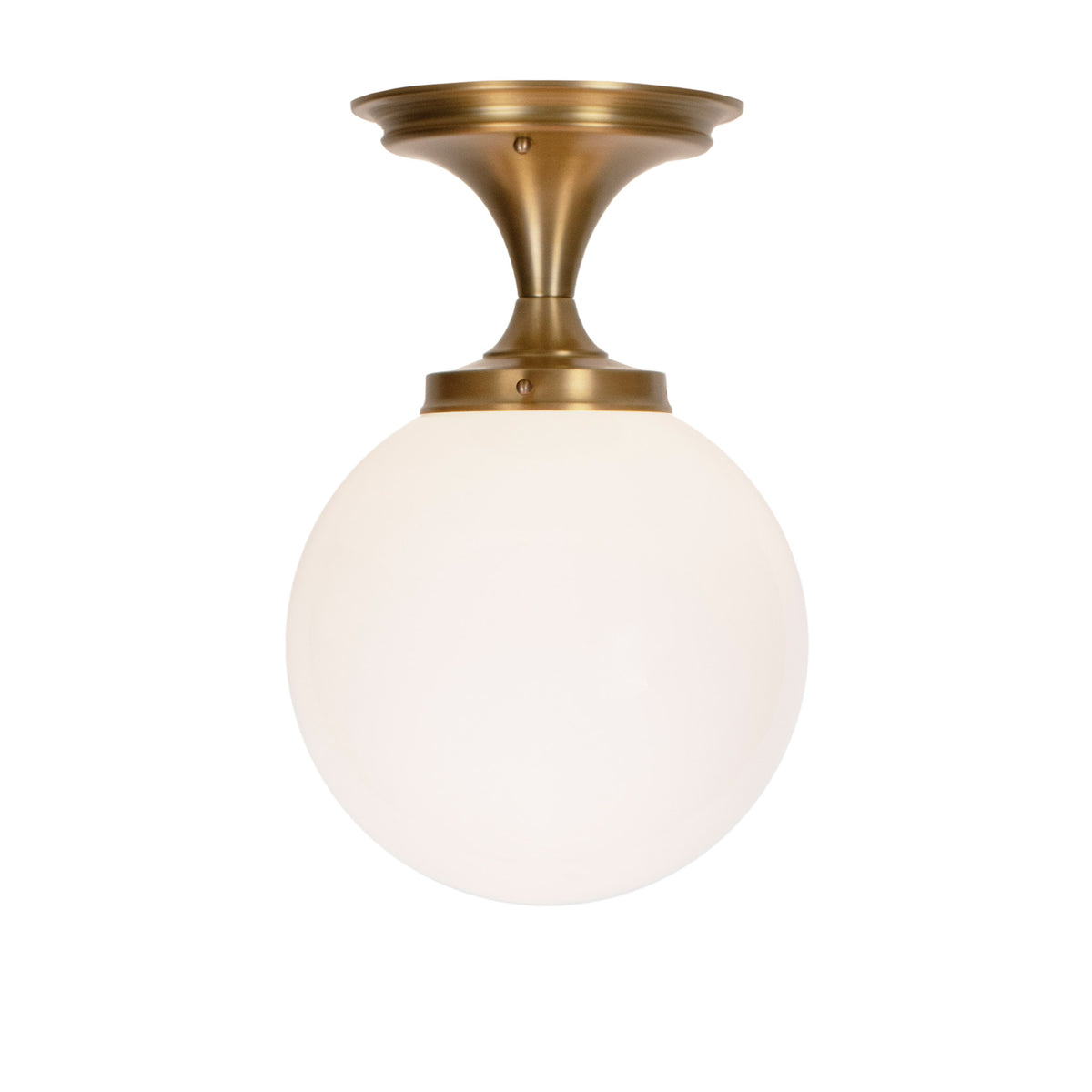 Sorbonne Surface 10" Globe shown in Heirloom Brass
