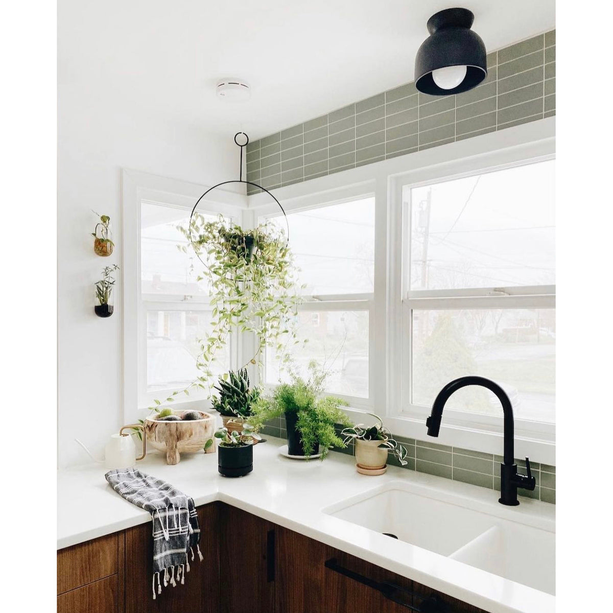 Terra Surface shown in Eclipse Black Glaze ceramic. Interior design by Sarah Reed of Arbor and Co