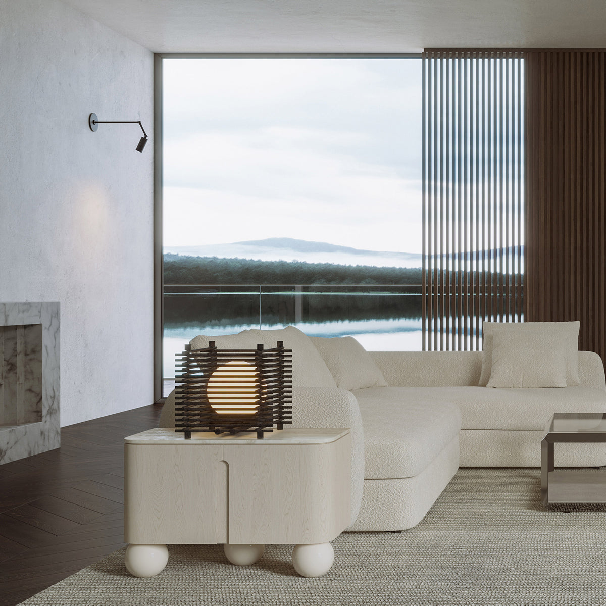 Yugen Table Lamp shown in Black
