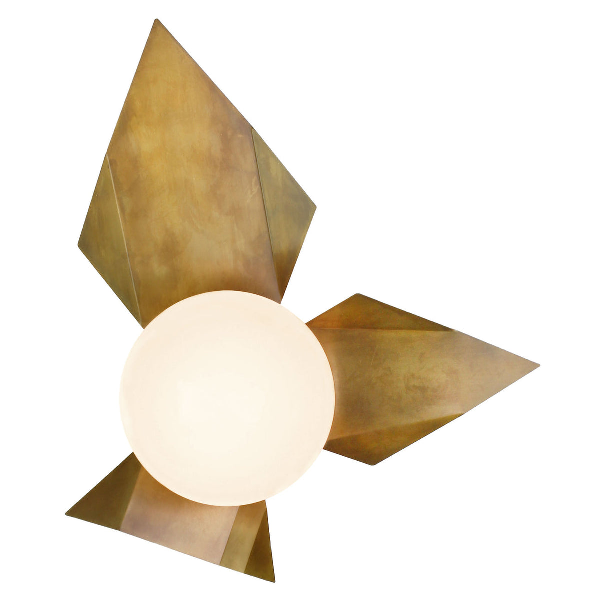 Florence Sconce shown in Heirloom Brass