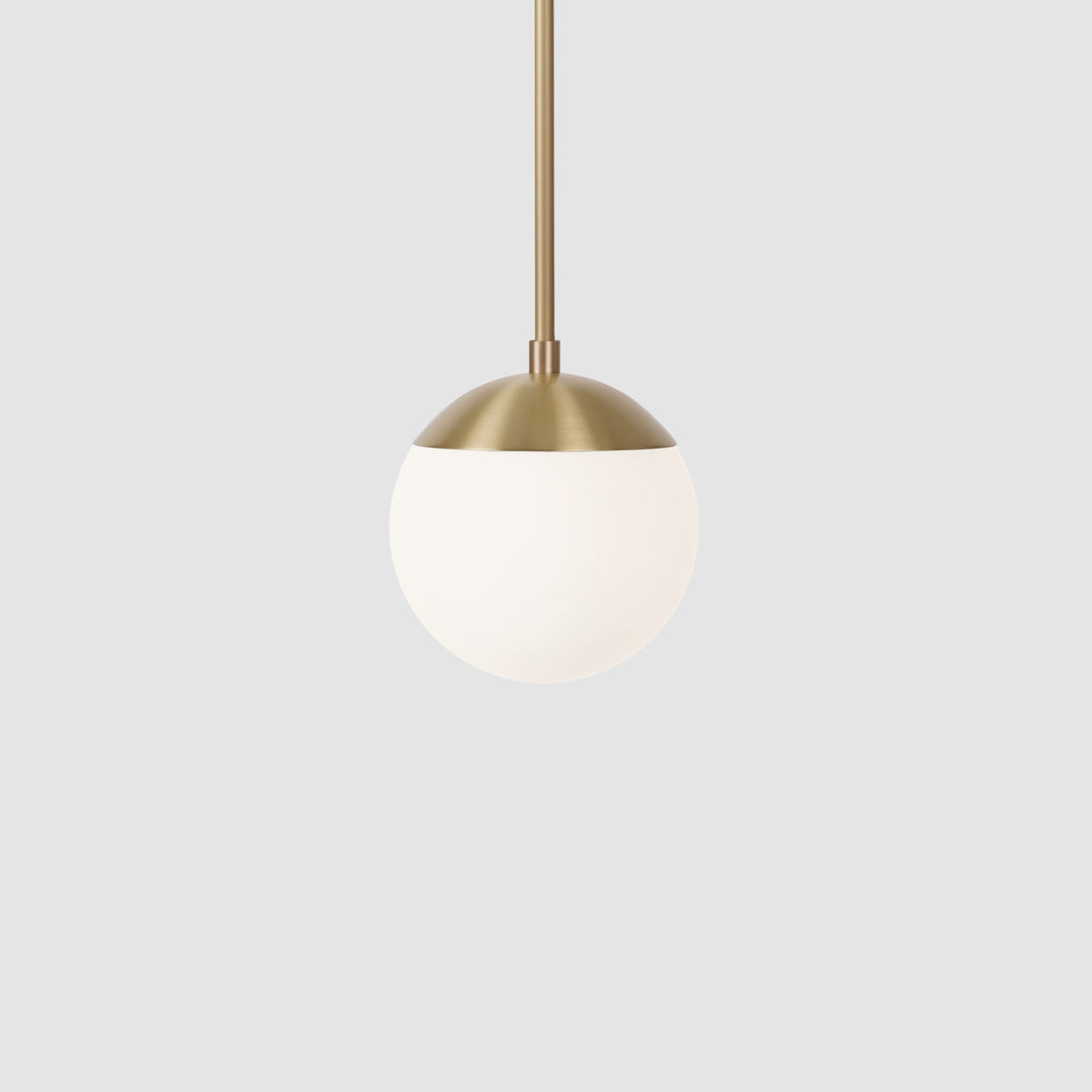 Alto Rod 6" for Vaulted Ceiling shown in Brass