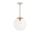 Alto Rod 12” Clear shown in Heirloom Brass with a Brownstone White Star Ceramic Canopy