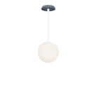 Alto Rod 8” Opal shown in White with an Indigo Blue Star Ceramic Canopy