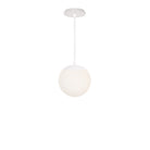 Alto Rod 8” Opal shown in White with a Brownstone White Swift Ceramic Canopy