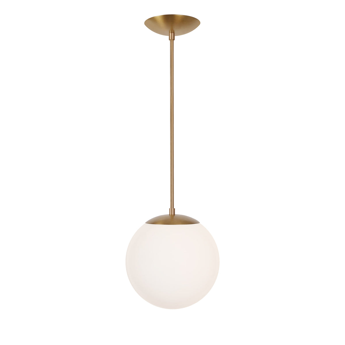 Alto Rod 10" Opal shown in Heirloom Brass