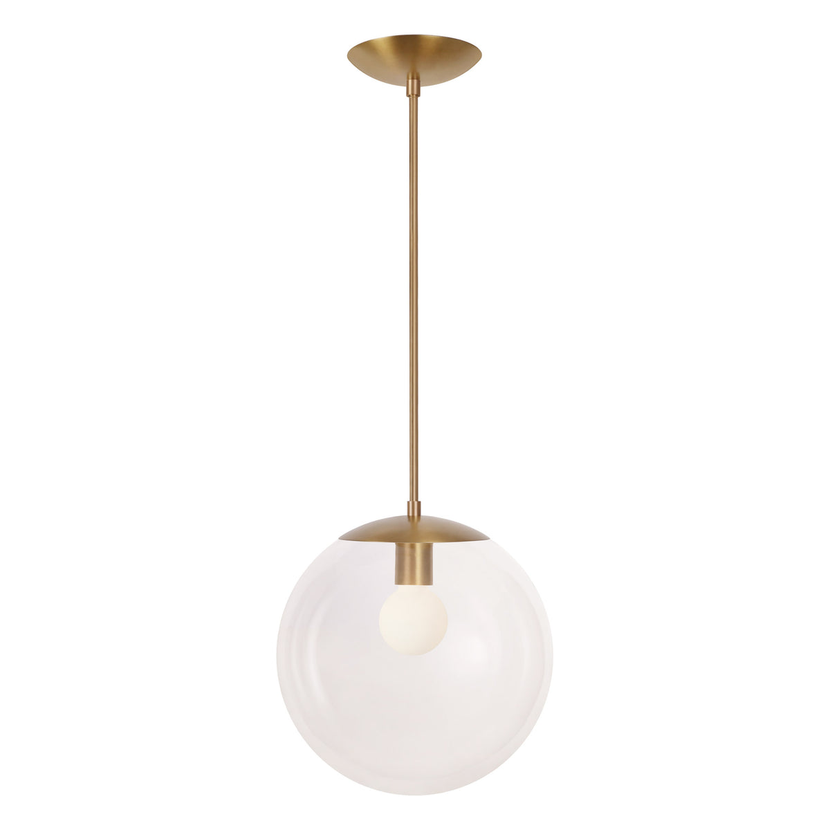 Alto Rod 12” Clear shown in Heirloom Brass
