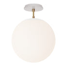 Alto Surface 12” shown in Brass with White and a Brownstone White Star Ceramic Canopy