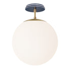 Alto Surface 12” shown in Brass with an Indigo Blue Star Ceramic Canopy