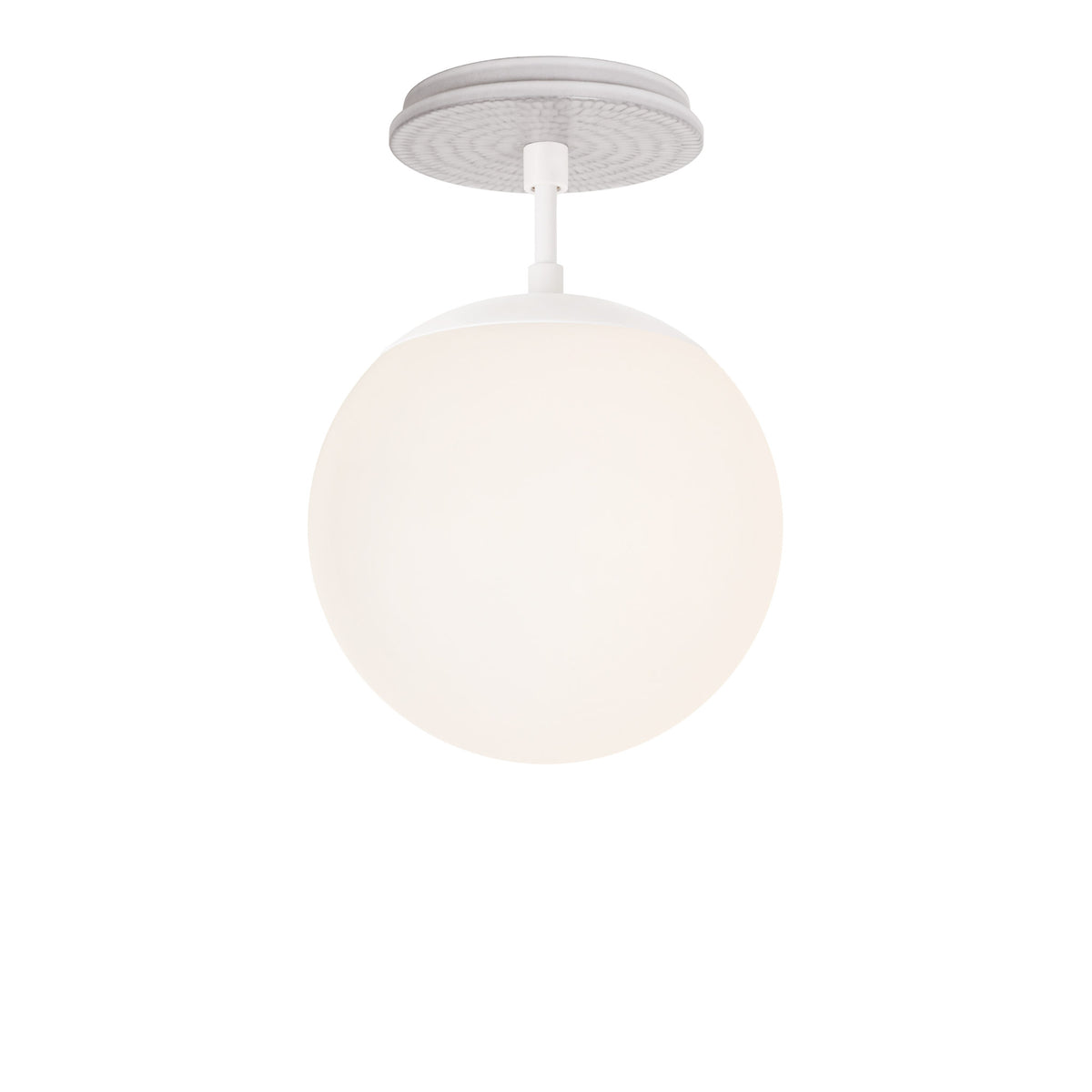 Alto Surface 8" shown in White with a Brownstone White Sunflower Ceramic Canopy