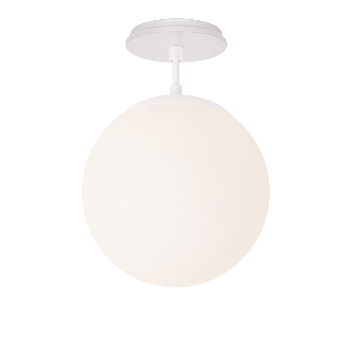 Alto Surface 10” shown in White with a Brownstone White Swift Ceramic Canopy