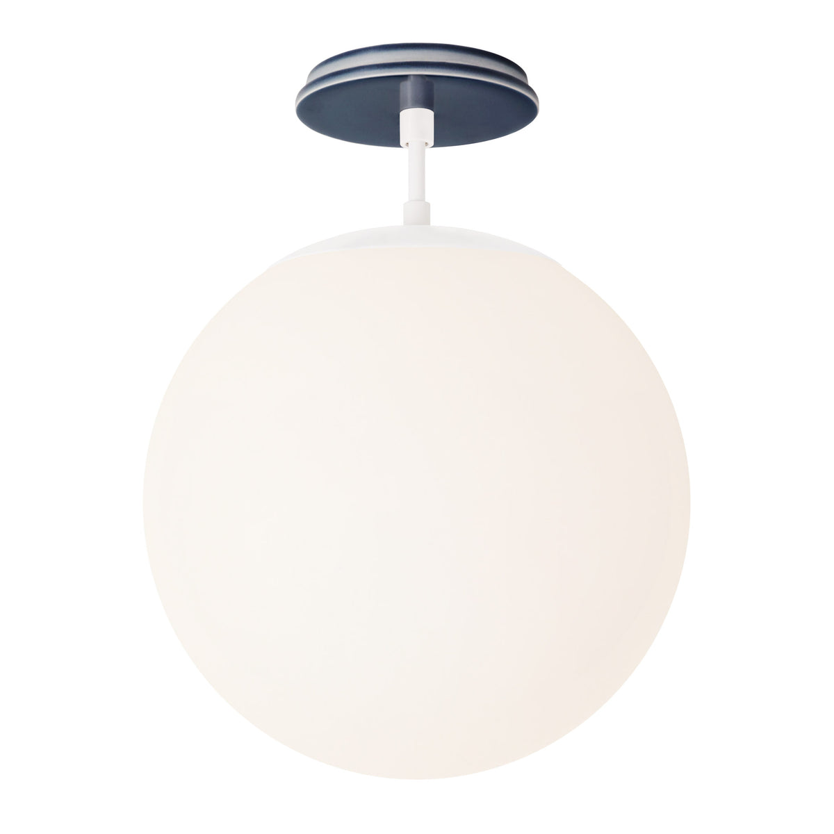Alto Surface 12” shown in White with an Indigo Blue Swift Ceramic Canopy