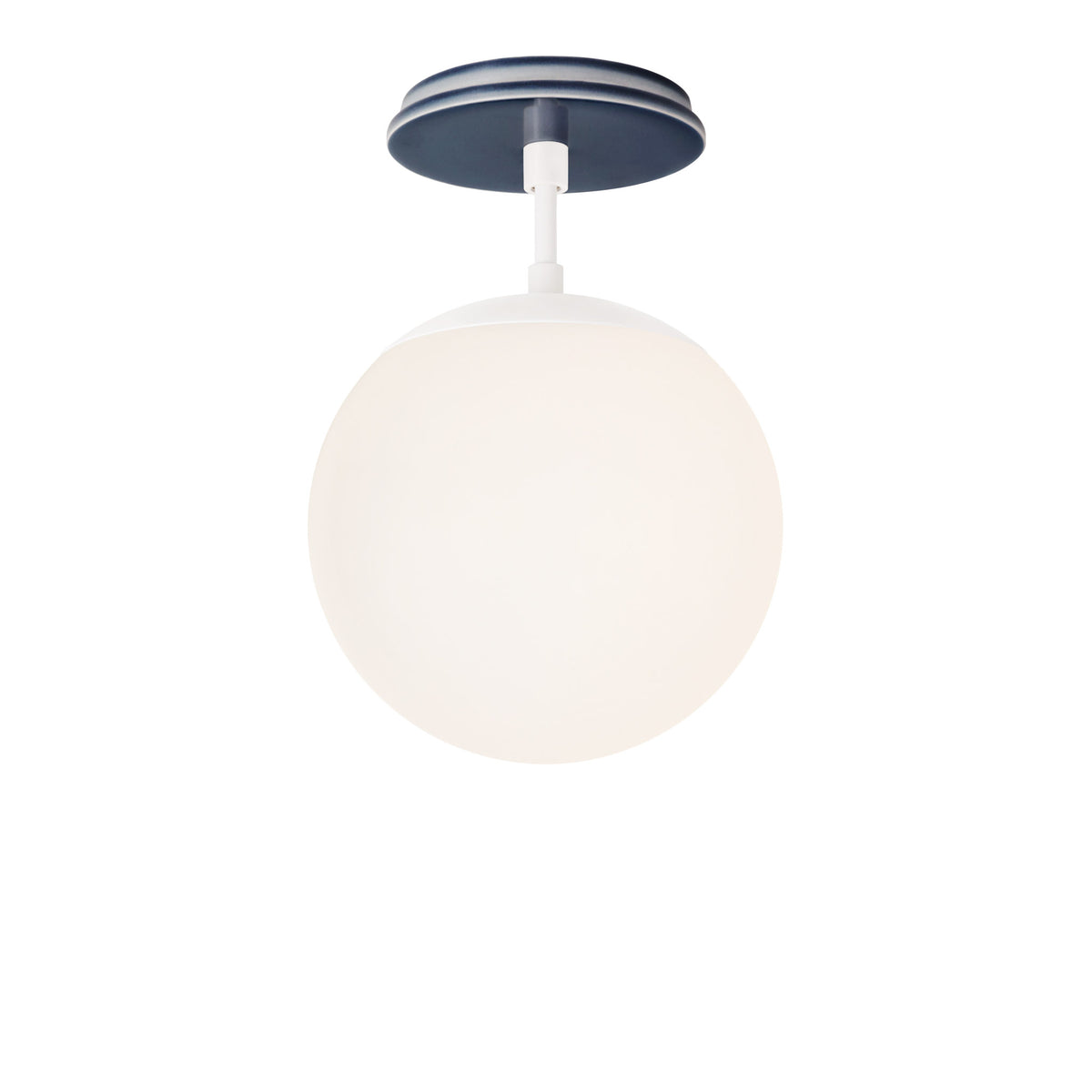 Alto Surface 8" shown in White with an Indigo Blue Swift Ceramic Canopy