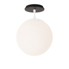 Alto Surface 10” shown in White with a Black Stained Wood Canopy