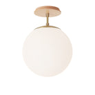 Alto Surface 10” shown in Brass with a Maple Wood Canopy