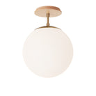 Alto Surface 10” shown in Heirloom Brass with a Maple Wood Canopy