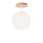 Alto Surface 8" shown in White with a Maple Wood Canopy