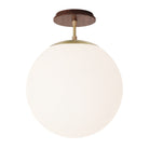 Alto Surface 12” shown in Brass with a Walnut Wood Canopy
