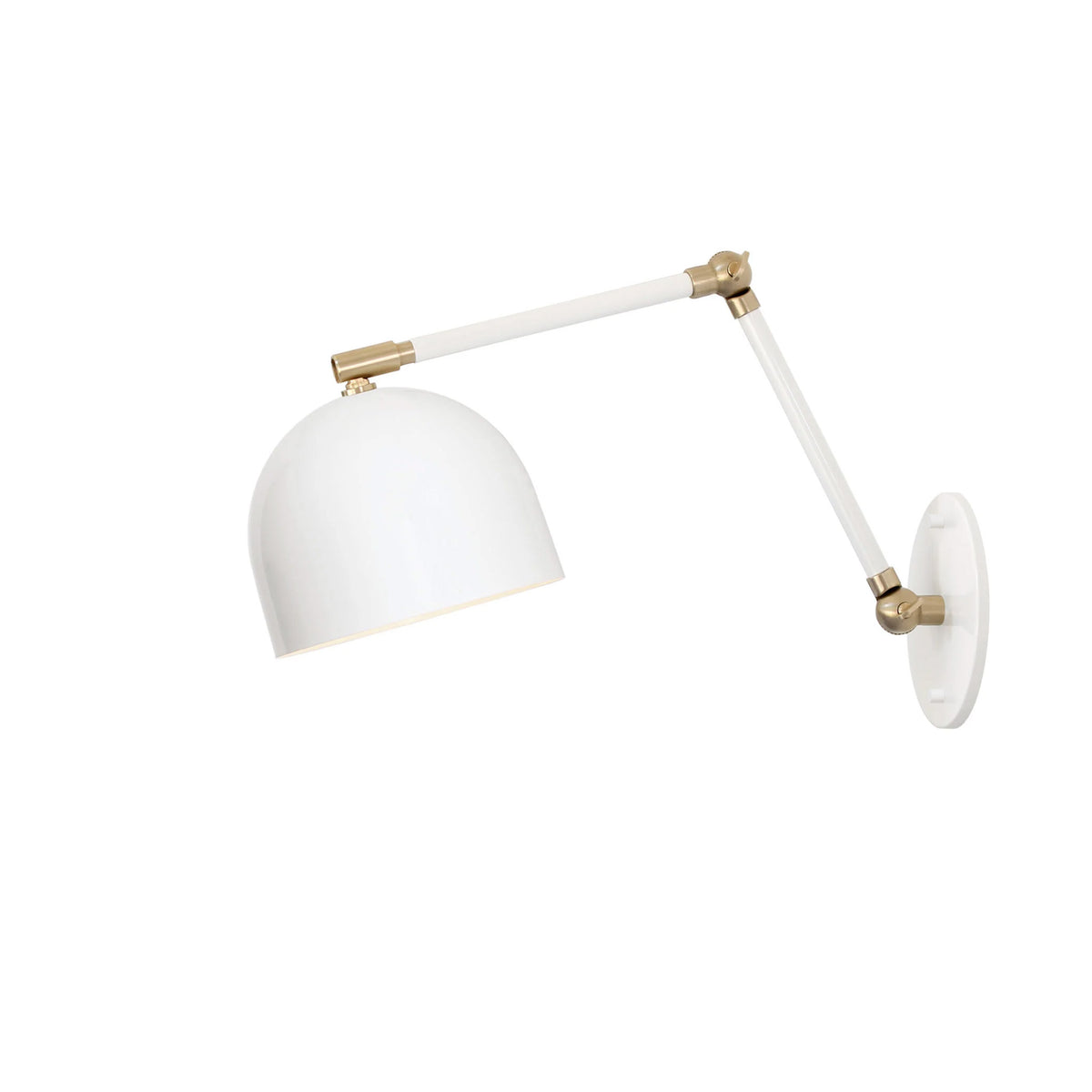 Amélie Double Articulated 6" shown in White with Brass accents