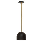 Amélie Rod 8" shown in Matte Black with Brass