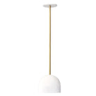 Amélie Rod 8" shown in White with Brass