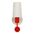 Amherst sconce shown in Persimmon with Natural White and Cream Quilted ceramic