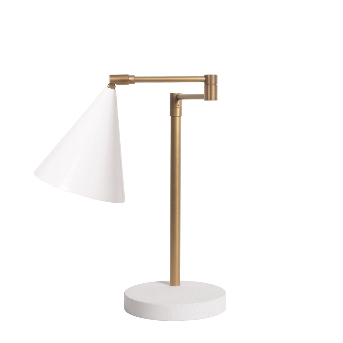 Petra Articulated Lamp shown in White