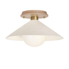Elvia Surface shown in Brass with a Maple Wood canopy
