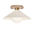 Elvia Surface shown in Heirloom Brass with a Maple Wood canopy