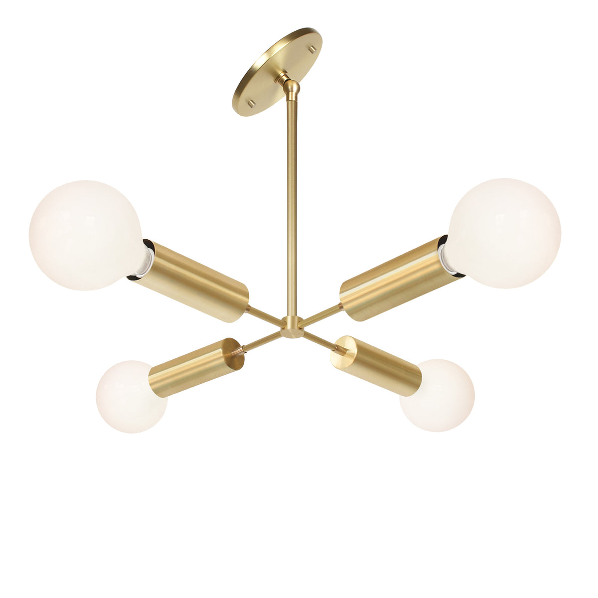 Fjord Compass for Vaulted Ceiling shown in Brass