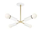 Fjord Compass shown in White and Brass