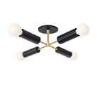 Fjord Compass Surface shown in Matte Black and Brass