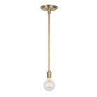 Grace Rod Pendant shown in Brass
