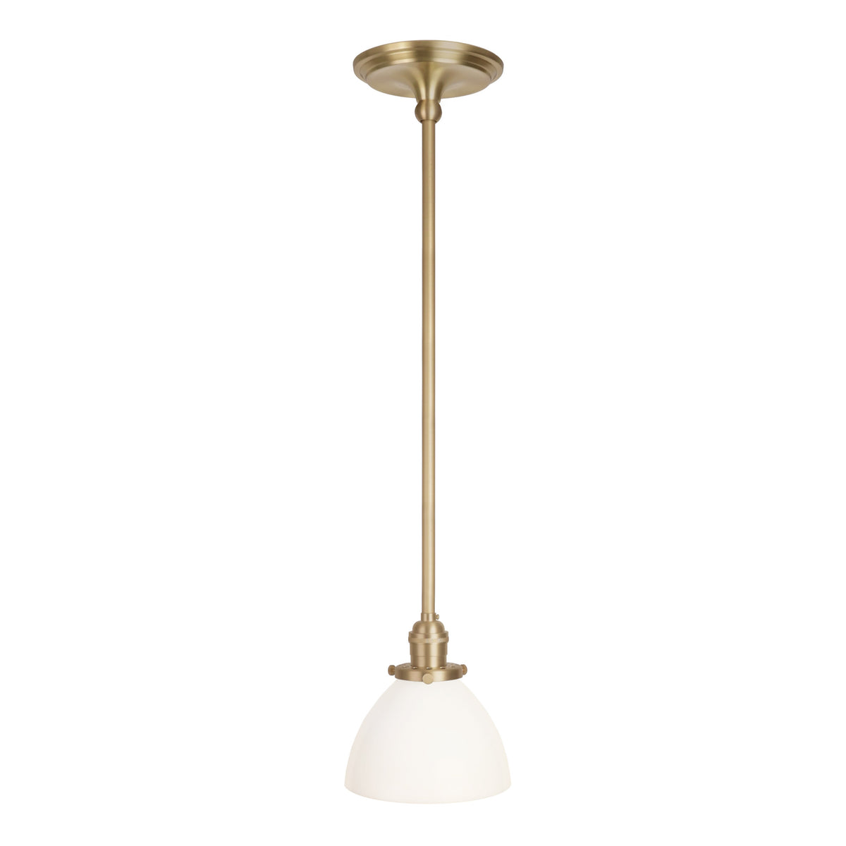 Grace Rod Pendant shown in Brass