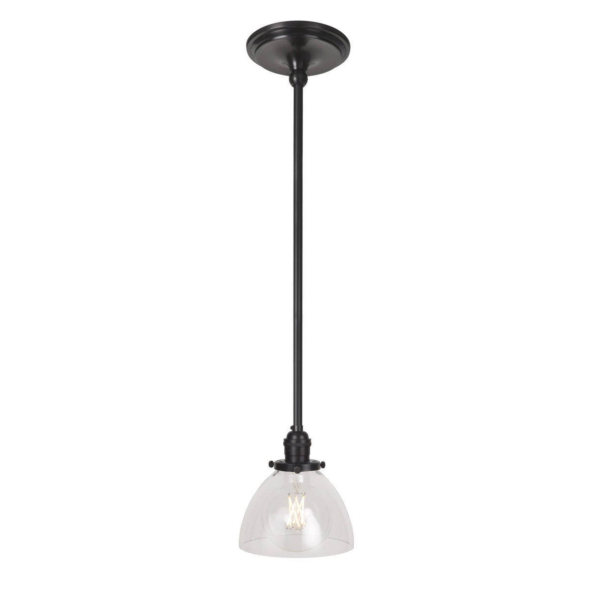 Grace Rod Pendant shown in Graphite Patina