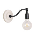 Grace Sconce shown in Graphite Patina with a Gloss White Ceramic canopy and no shade