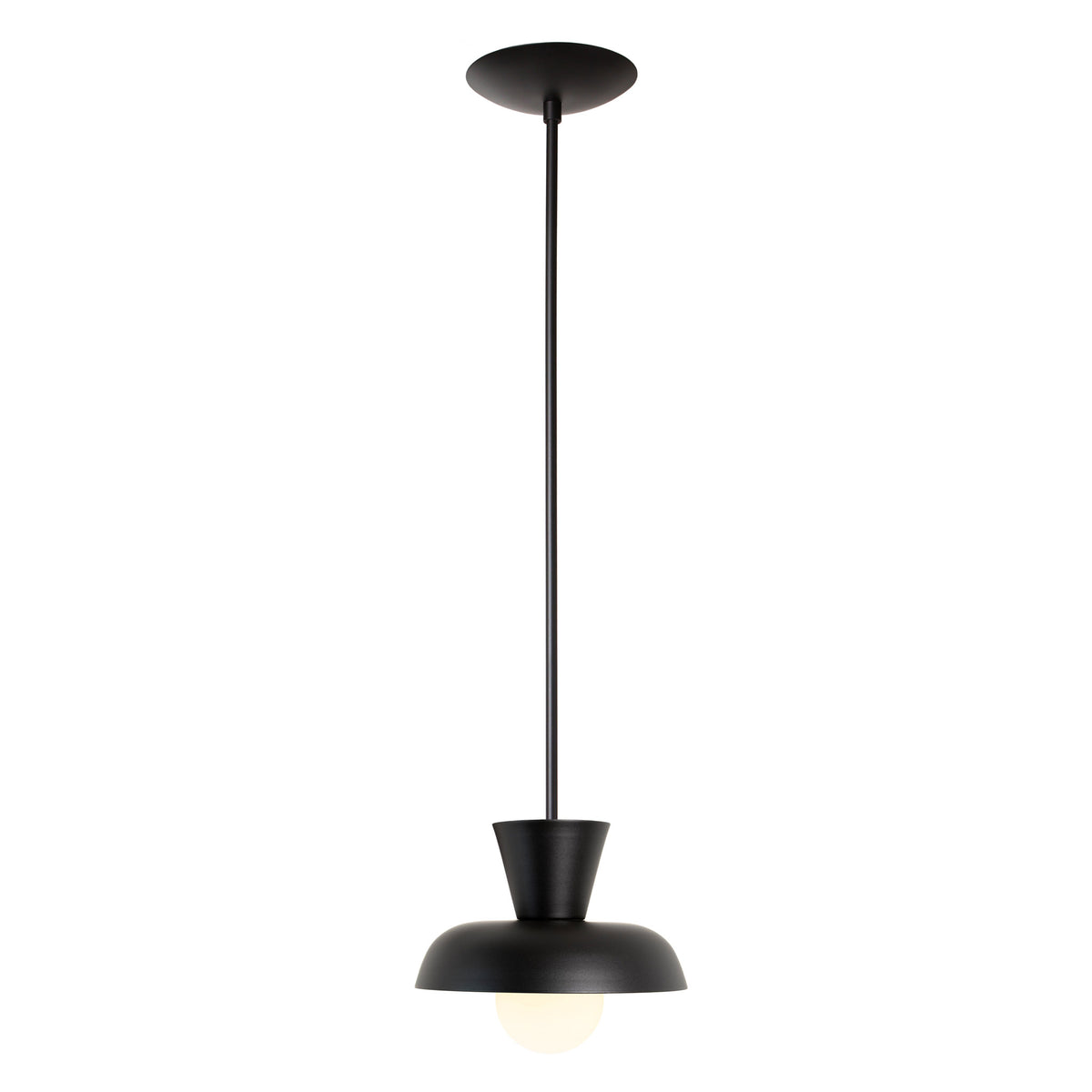 Isle Rod Pendant shown in Matte Black