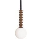 Joslyn Pendant shown in Walnut with Matte Black