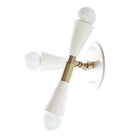 Leopold shown in White with Brass