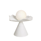 Loie Lamp shown in Natural White Glaze ceramic