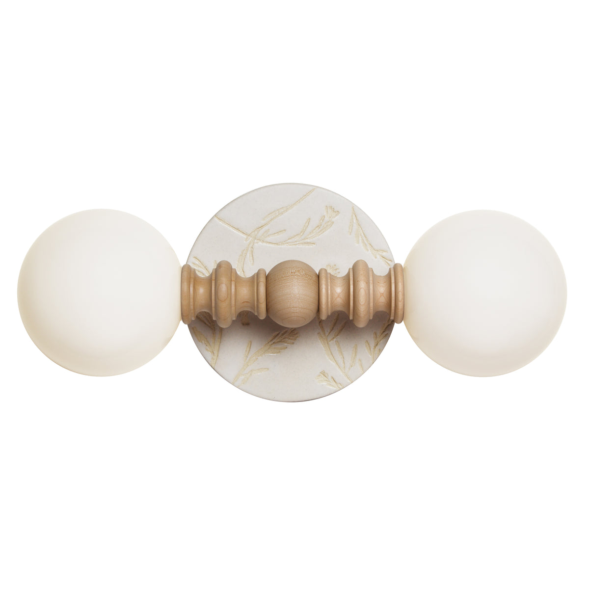 Lucy shown with Natural White Tanglewood ceramic canopy